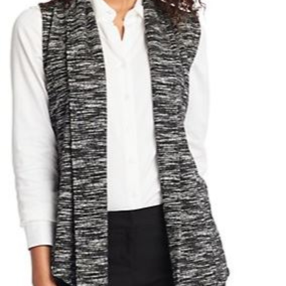 Van Heusen XL Knit Open Front Draped Vest